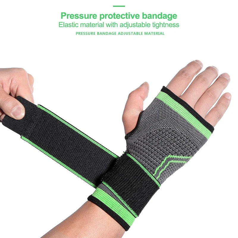 Fitness Wrist Palm Support High Elastic Crossfit Wrist Bandage Weight Lifting Gym Palm Hand Bandage Gym Training Wristband