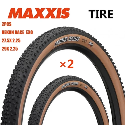 Imagen 1 del producto 2 uds MAXXIS 29 MTB neumático de bicicleta 27,5x2,25 29x2,25 REKON RACE EXO neumáticos antipinchazos MAXXIS MTB bicicleta todoterreno neumático de descenso