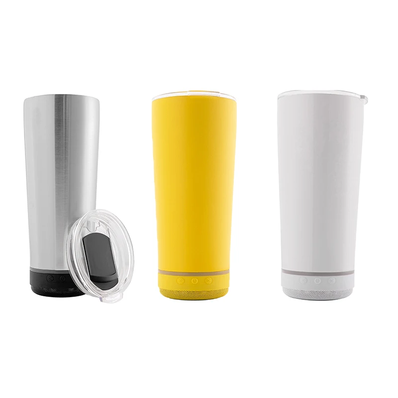 

Wholesale 18oz Creative Speaker Music Tumbler Portable Stainless Steel With Lids Double Wall Thermos Waterproof Water Bottle