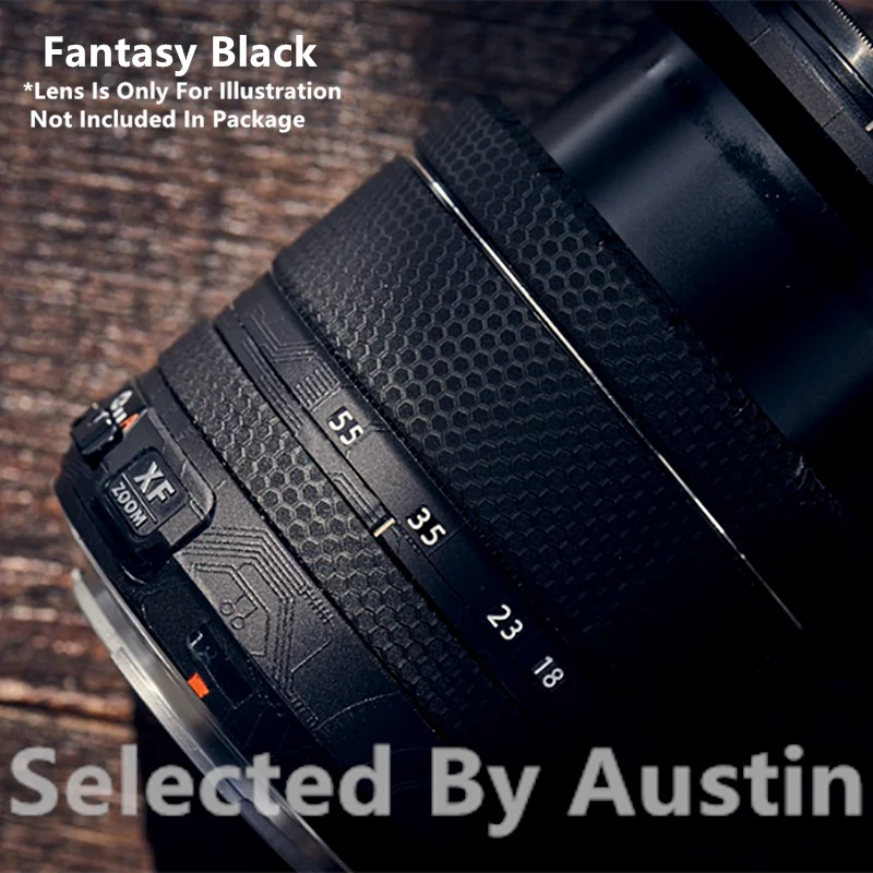 Película do envoltório da etiqueta da pele do decalque da lente para fuji XF18-55 F2.8-4 r ois protetor anti-risco capa do envoltório do revestimento caso