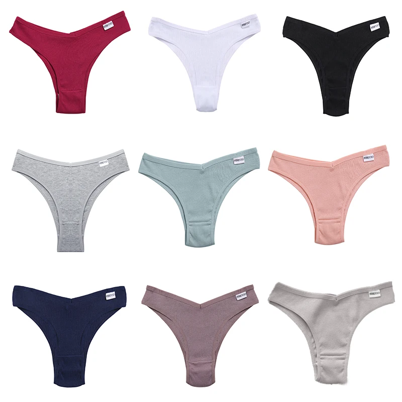 Sexy V Waist Cotton Panties for Women Female Brazil Underpants Ladies Low Rise Briefs Underwear Breathable Girls New Lingerie