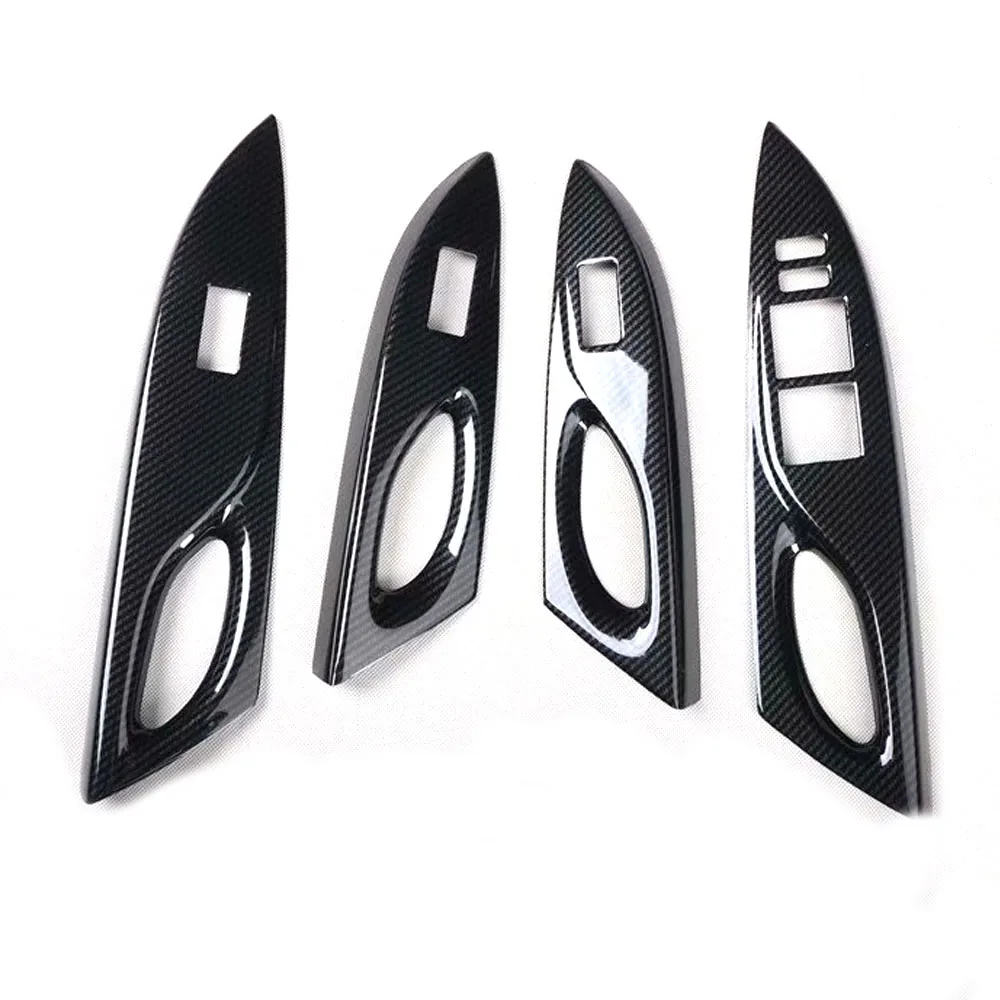 For Toyota Vios FS Yaris L 2014-2020 LHD and RHD ABS Car Window Lift Switch Panel Cover Trim Auto Styling Molding 4pcs/set