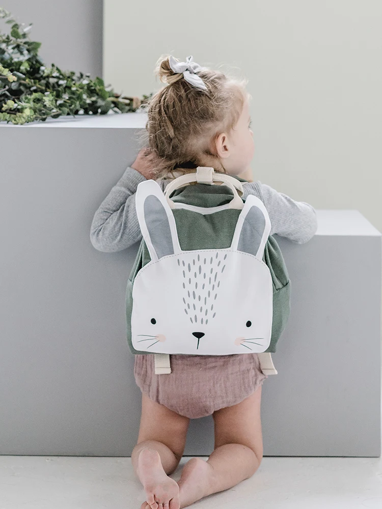 Baby Backpack 3-8Y Kids Light Bags Cartoon Animal Children\'s Boys Girls Schoolbag Snacks Toys Storage Bag Room Cotton Backpacks