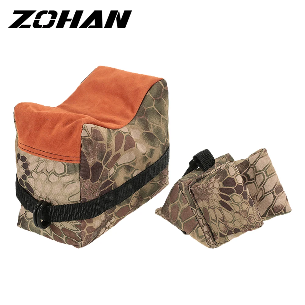 ZOHAN tactical Front&Rear Bag Support Rifle Sandbag without Sand Portable Foldable Sniper Rifle Bag Hunting Shooting Airsoft