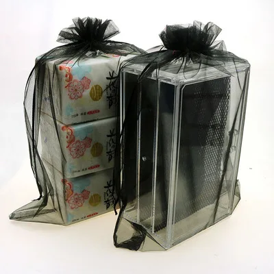 100pcs/lot 35x50cm Big Drawstring Organza Bags For Wedding Party Gift Packaging Bag Storage Bags (Extra Cost For Customize Logo)