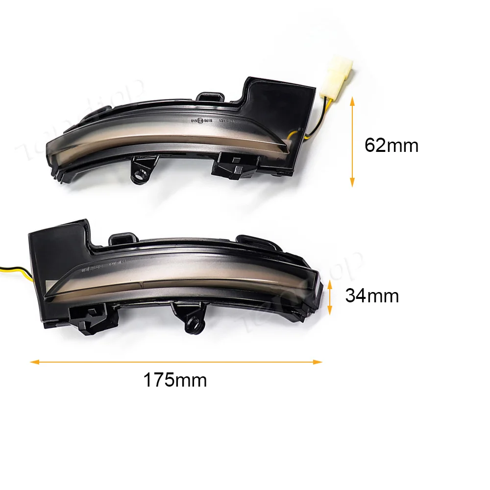 Dinâmico LED Turn Signal Light, Asa Lateral, Indicador Do Espelho Retrovisor, Blinker Repetidor, Skoda Octavia Mk3 A7 5E 2014-2019