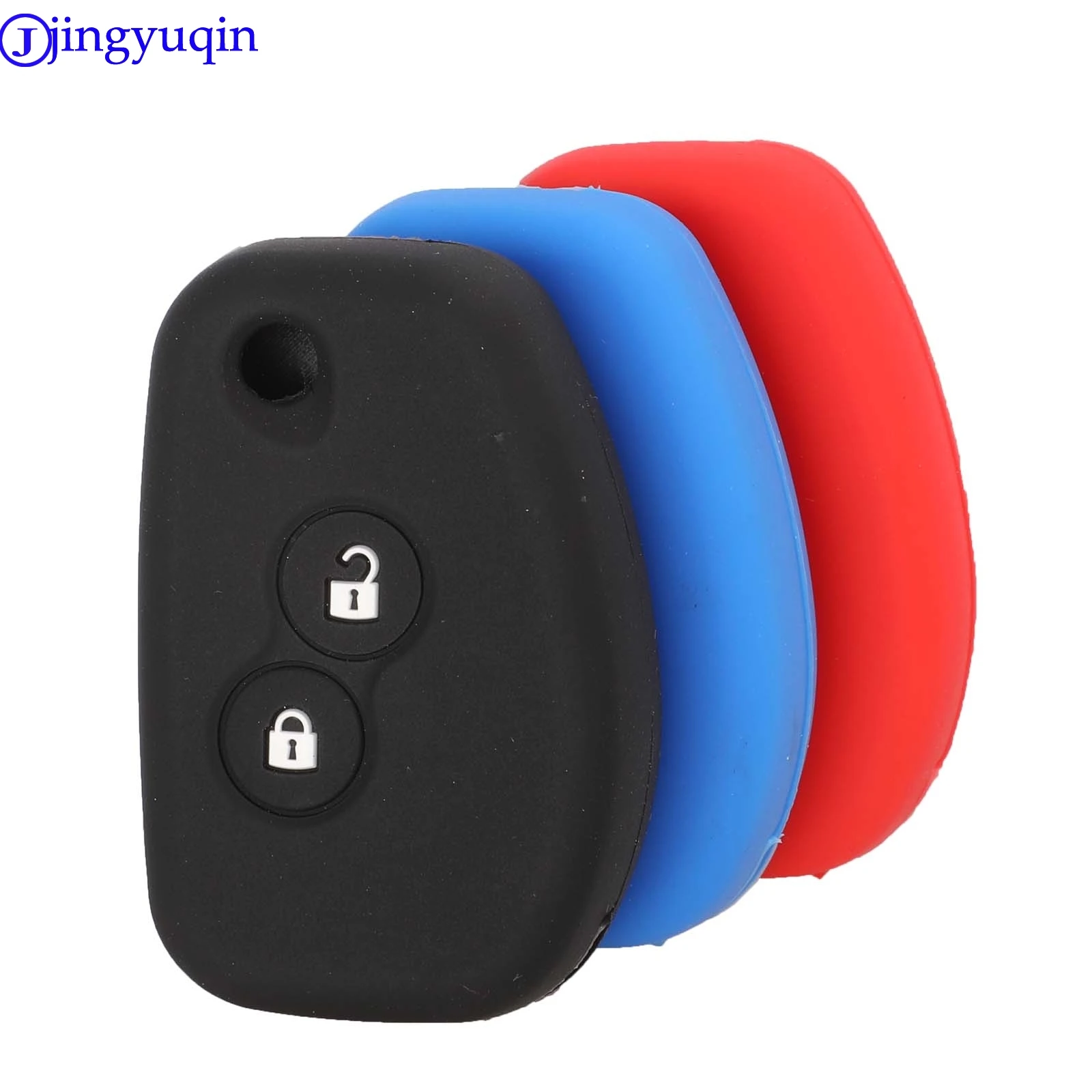 jingyuqin 2B Remote Key Silicone Cover Case for Renault Dacia Modus Logan Clio 2B Folding Flid