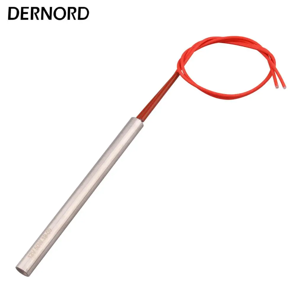 DERNORD Customizable 12v 50w 12x150mm SUS304 Electric Tubular Heating Element Cartridge Heater