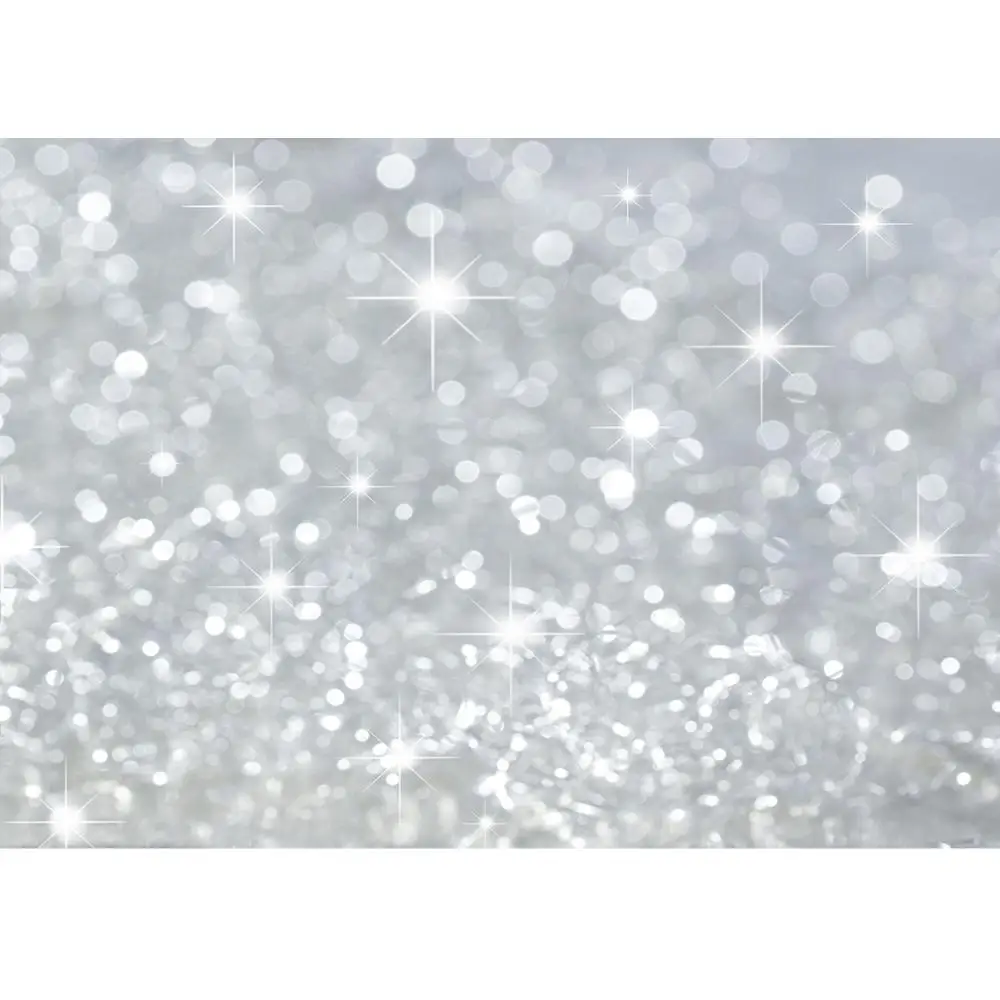 Golden Silver Bokeh Glitters Sparkle Christmas Birthday Party Photographic Background Vinyl Backdrop Photo Studio for Photophone