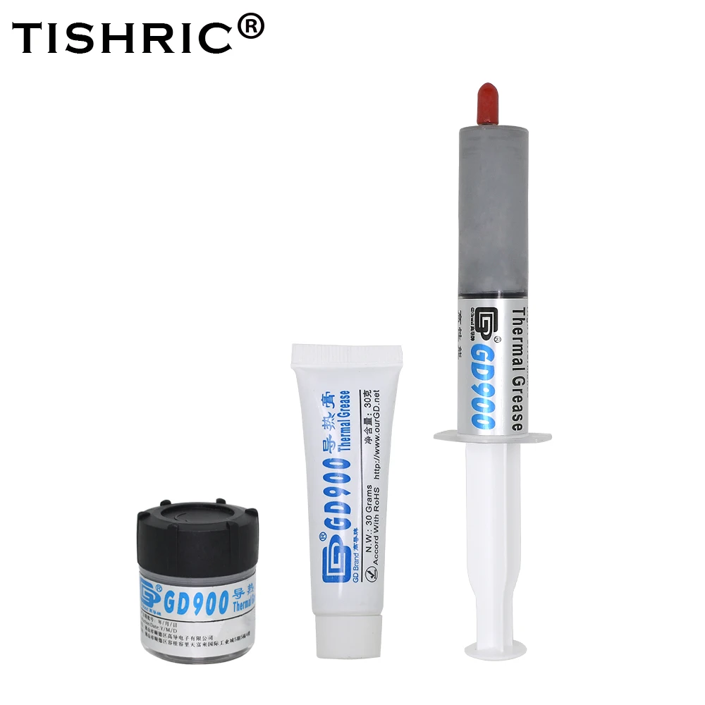 TISHRIC 30G GD900 Thermal Grease GD 900 Thermal Paste Cooling CPU Fan Heatsink Thermal Paste For CPU Thermal Grease For PC