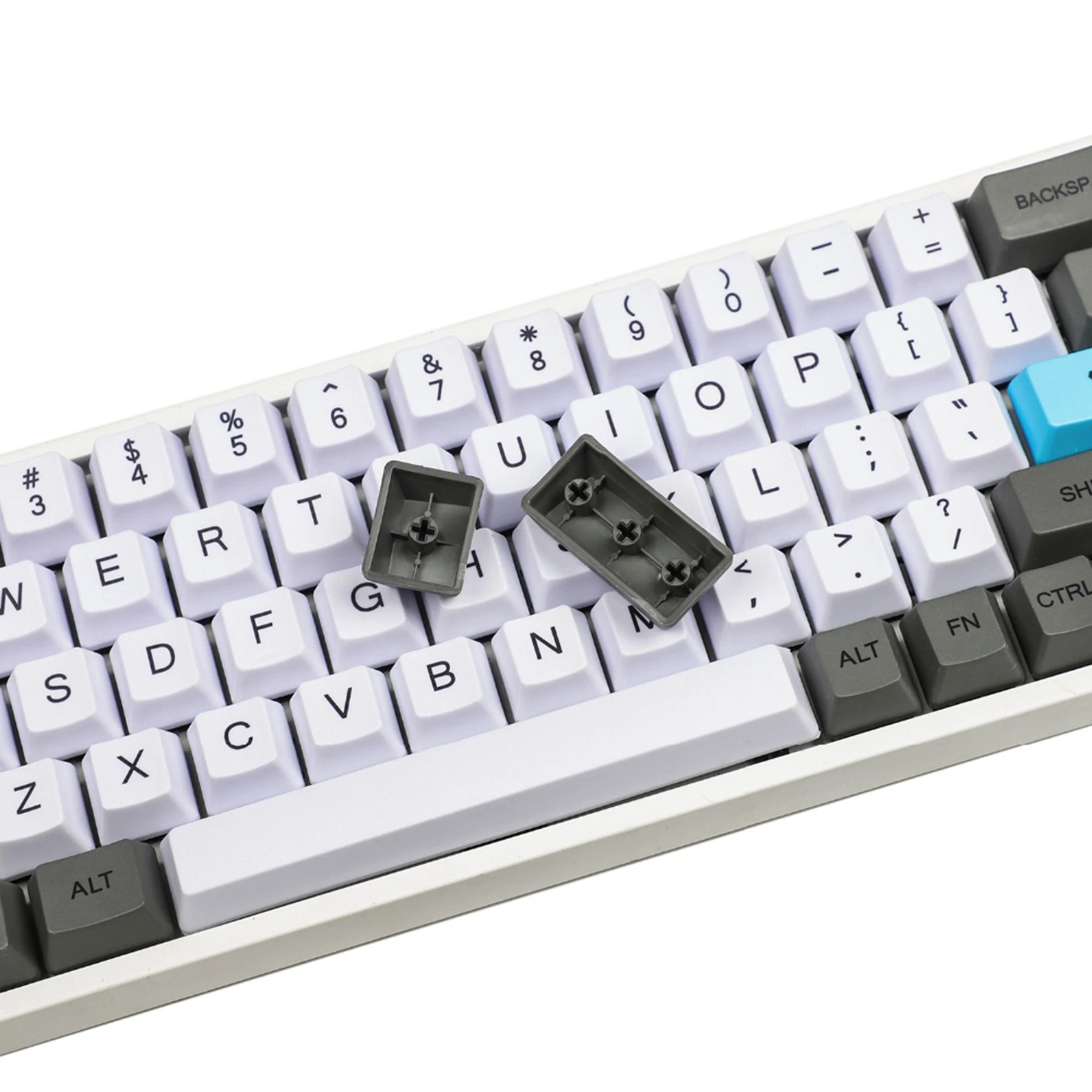 Imagem -04 - Tintura de Carbono Sub Pbt Keycap Oem 60 65 78 Chaves Mac Keycap Ansi 61 64 68 mx Teclado Mecânico Faça Você Mesmo Zj68 Gk68 Gh60