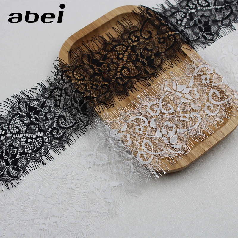 9cm 3yards DIY cosplay lace Embroidery French Eyelash Lace Ribbon Sewing Underwear Decoration Trims Handmade Accessories