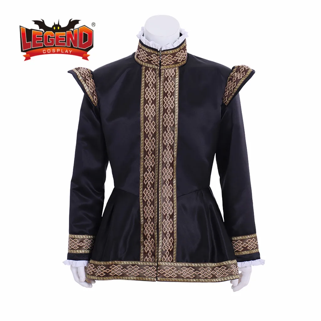 Queen Elizabeth Tudor Period Medieval Men cosplay jacket outfit Vintage Men's Costumes Medieval Renaissance jacket top