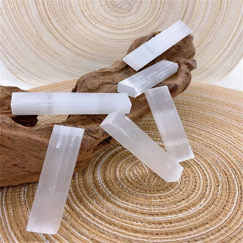 

Natural Selenite Sticks Quartz Crystals Raw Healing High Quality Gemstones Home Decorations Room Decor Wholesale Stone Jewelry