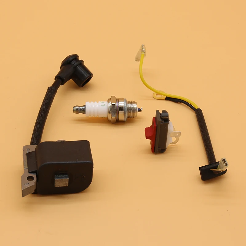 

Ignition Coil Module Spark Plug Stop Kill Switch Fit For HUSQVARNA 240 235 136 137 141 23 26 36 41 Gas Chainsaw Spare Parts