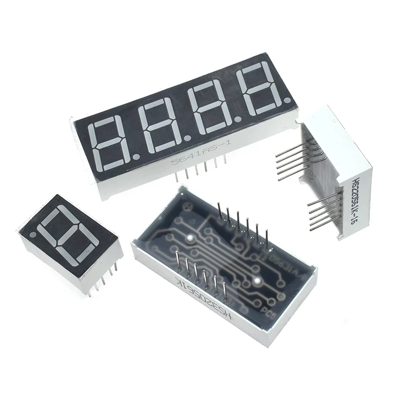 0.56 Inch Led Display 7 Segment 1 Bit/2 Bit/3 Bit/4 Bit Digit Buis Rood gemeenschappelijke Kathode/Anode Digitale 0.56 Inch Led 7 Segment