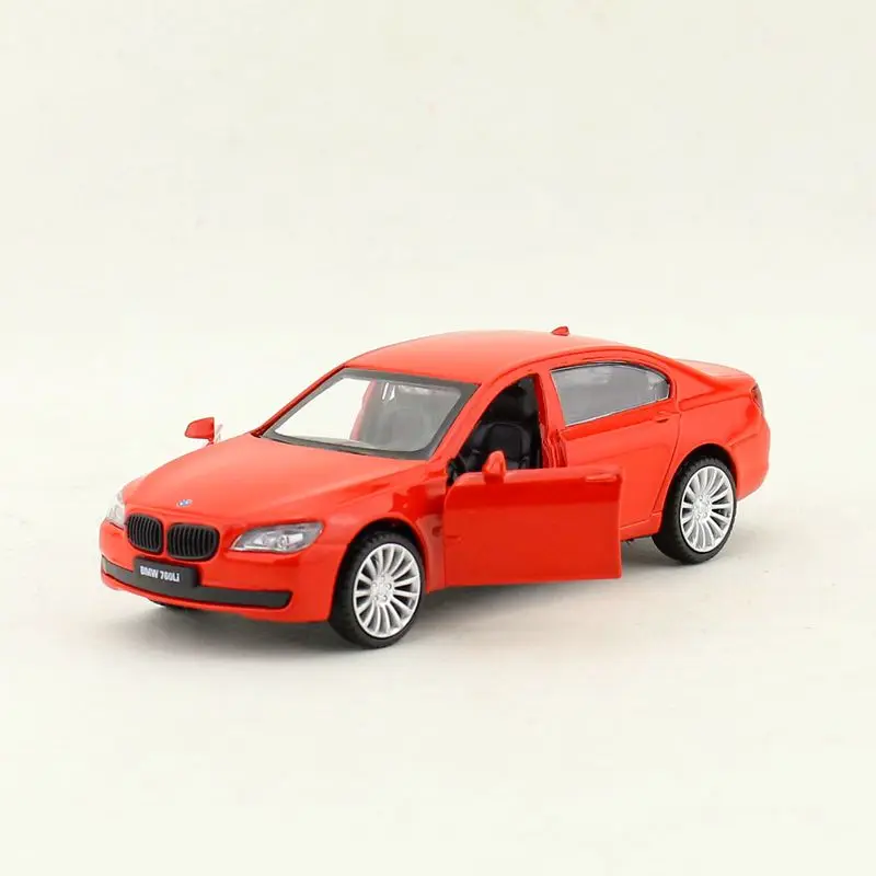 Diecast Metal Toy Model 1:46 Scale BMW 760Li 7 Series Car Pull Back Doors Openable Educational Collection Gift Kid Match Box