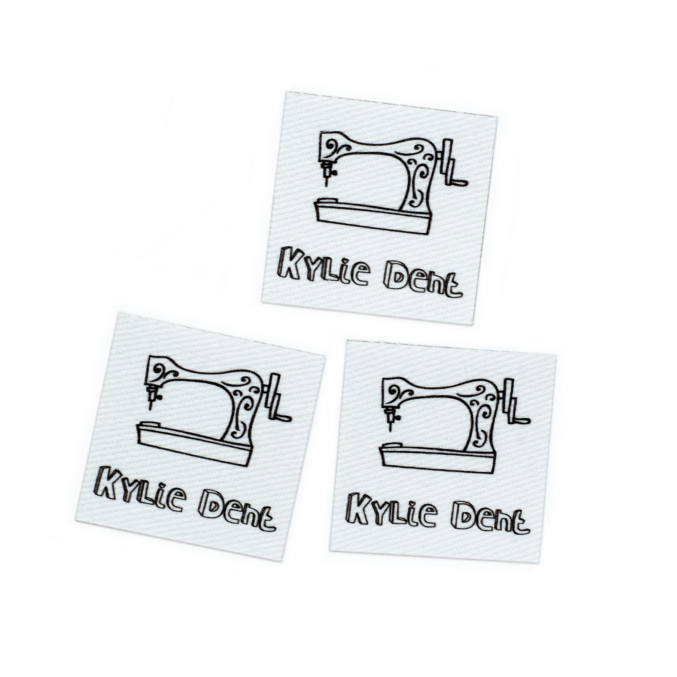 Niestandardowe etykiety żelazne, logo lub tekst, niestandardowy projekt, naprasowanka, etykieta z nazwą tkaniny z bawełny organicznej, maszyna do szycia (YT200)