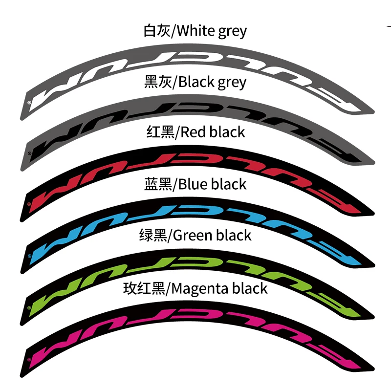 Racing-6DB road bike climbing wheel set sticker rim height 26mm bicycle rim decals racing 6DB