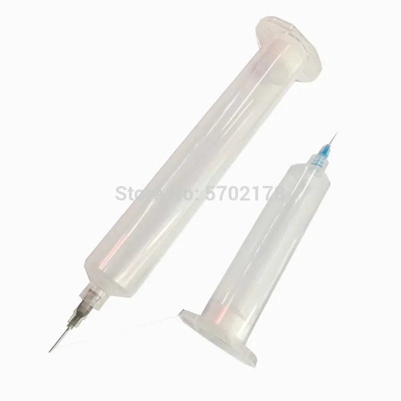 20 pces seringa industrial anti-corrosão dispensando seringa transparente pequena capacidade eua tipo seringa