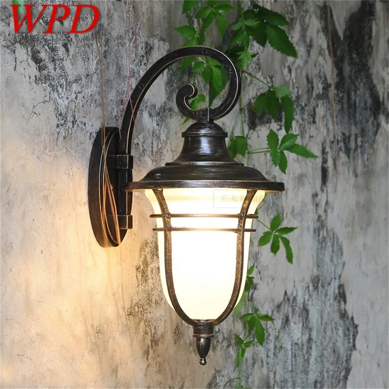 

WPD Retro Outdoor Wall Lights Classical LED Sconces Lamp Waterproof Decorative For Home Porch Villa