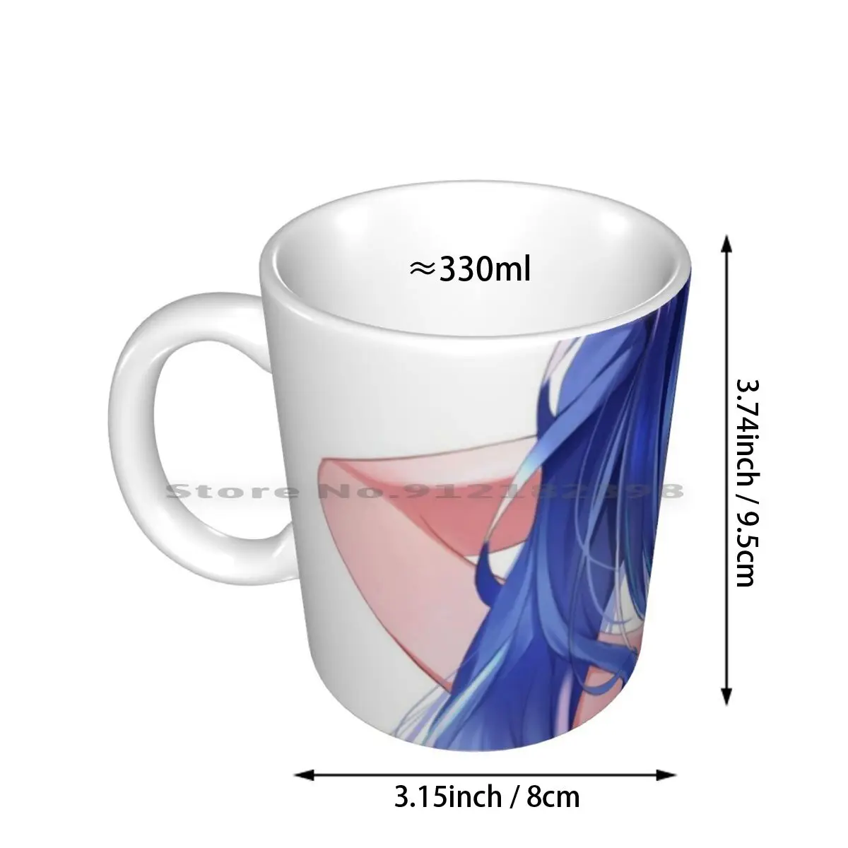 Hot Girl!!azur Lane Ceramic Mugs Coffee Cups Milk Tea Mug Anime Manga Japan Japanese Animation Cartoon Movie Azur Lane Azur