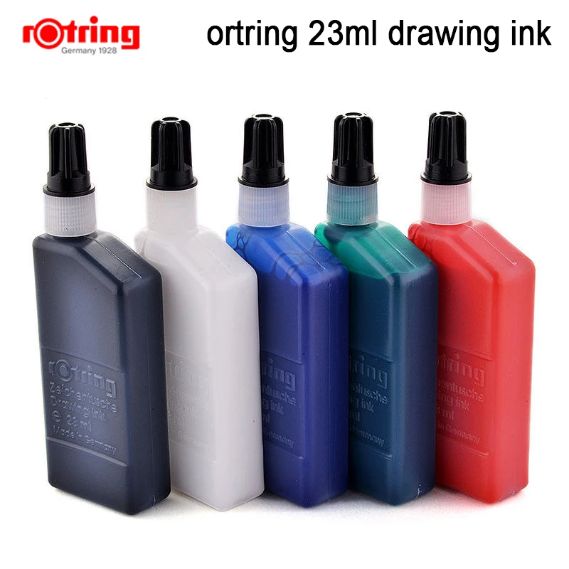 Rotring 23ml Drawing ink for rotring Isograph Pen black/blue/red/green/white  1piece