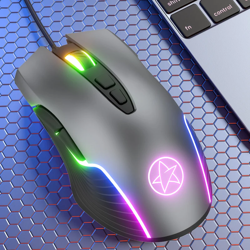 

darshion G901 Wired Gaming Mouse USB RGB Pc gamer Mice 7 Buttons 6400 DPI Mause Breathing Colorfull for Computer Laptop