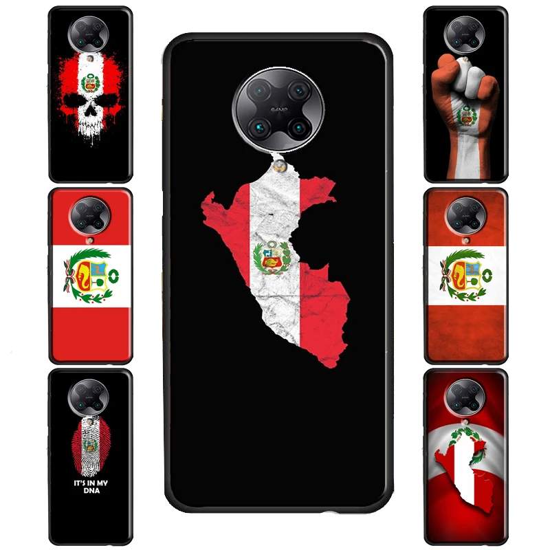 Peru Flag Coat Of Arms Cover For POCO F3 X3 GT F1 F2 M3 M4 X4 NFC X3 Pro Case For Xiaomi 12 10T 11T Pro Mi 11 Lite