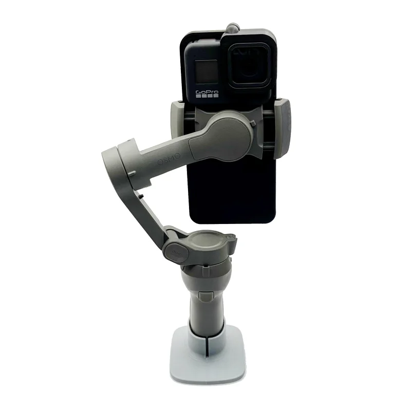 Ручной шарнирный адаптер, Монтажная пластина для GoPro Hero 8, черный адаптер для крепления камеры DJI Osmo Mobile 4 3