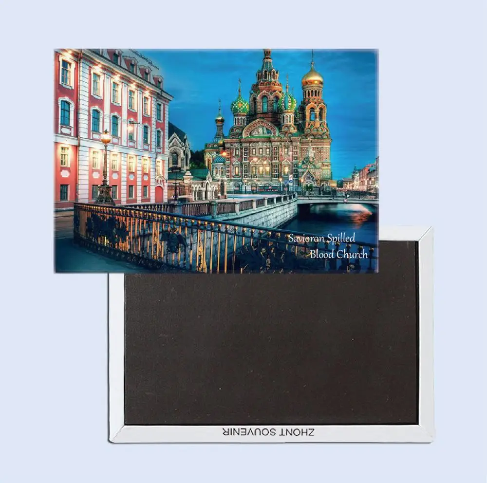 

St.Petersburg Church of Our Savior on Spilled Blood 25198 metal fridge magnet home accessories souvenir gift