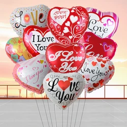 10pcs 18 Inch I LOVE You Heart Balloons Wedding Valentine's Day Decorations Marriage Propose Globos Wedding Balloon