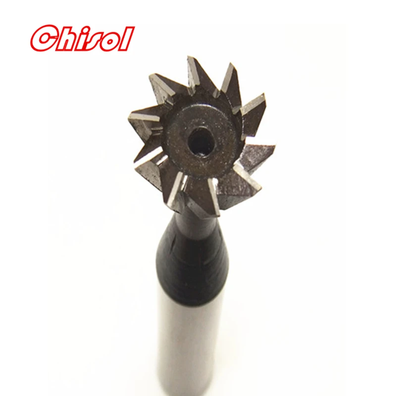 

High Quality 45 55 60 Degree HSS Straight Shank Dovetail Milling Cutter Tools fFor Coattail Groove's Machining