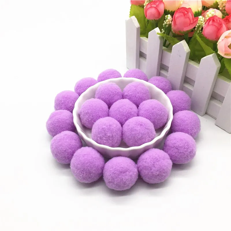 Pompoms 10mm 15mm 20mm 25mm 30mm Soft Pompones Fluffy Plush Crafts DIY Pompon BallsFurball Home Decor Sewing Supplies 30-100pcs