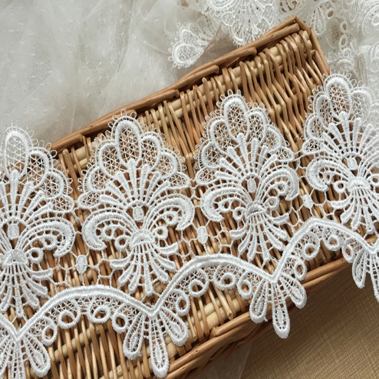 3yards/ Lot  Water Soluble Lace Fabric Lace Wedding Dress Accessories Lace Trim 13cm RS1181