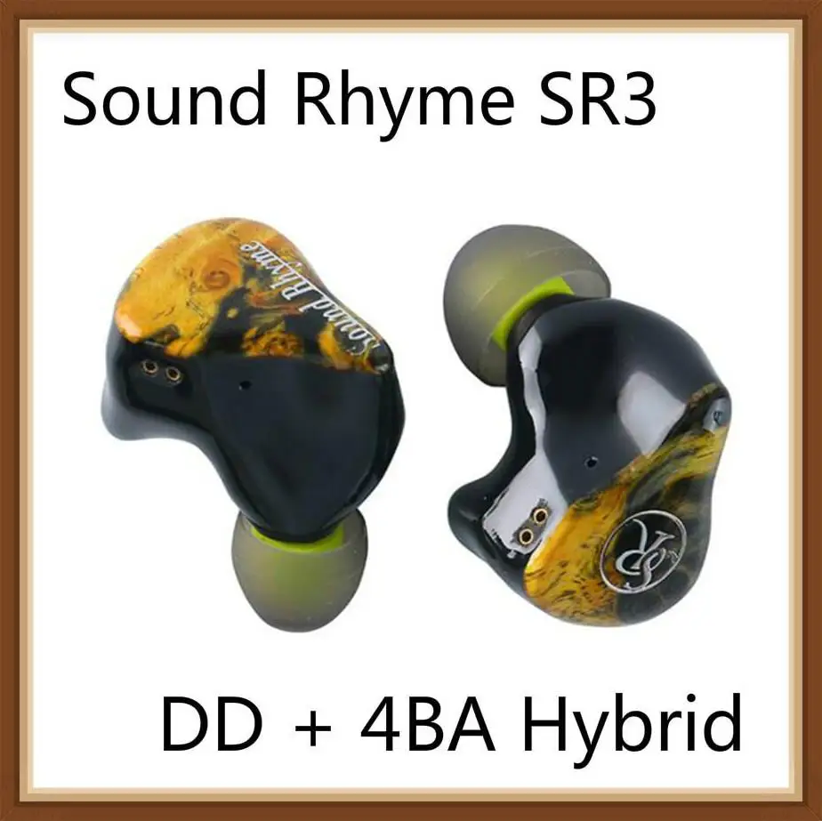 

Sound Rhyme SR-3 SR3 DD+4BA Hybrid Balanced Armature 3D Custom HiFi Music Monitor Audiophile Musician Earphones Earbuds