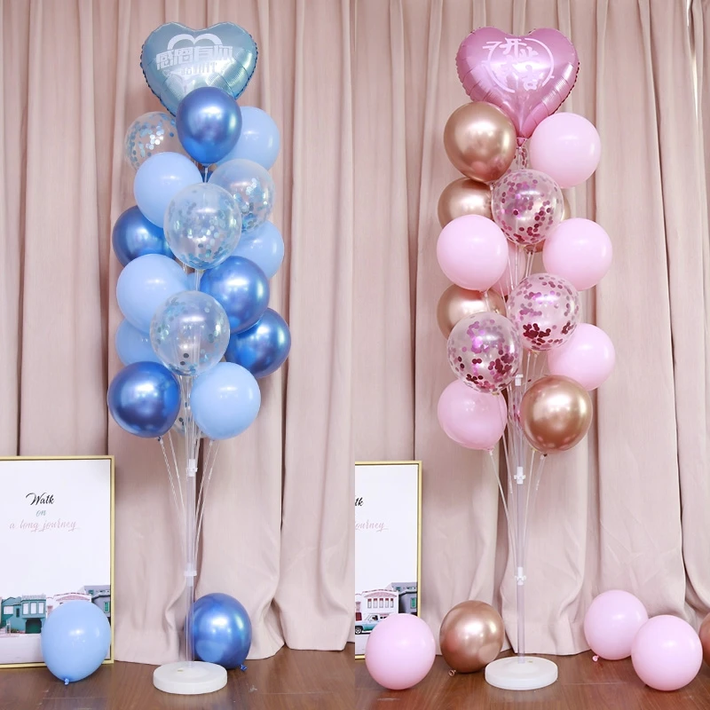1Set Tube Balloon Holder Balloons Stand Column Confetti Balloon Kids Birthday Party Baby Shower Wedding Decoration Supplies