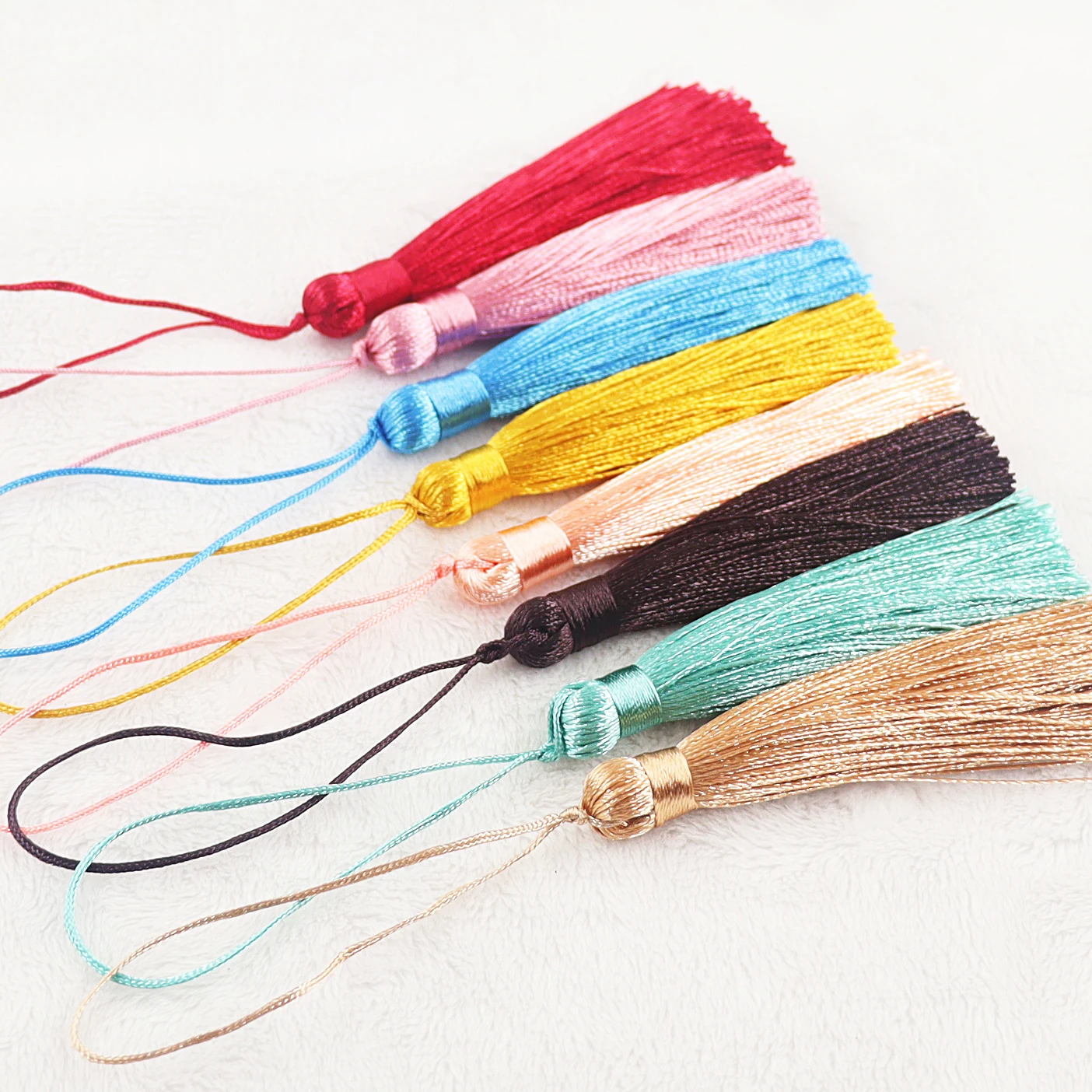 5-10pcs  8+8 cm Long Tassel Pendant Cotton Silk Tassel Brush Crafts Handmade DIY Making Jewelry Finding Accessories