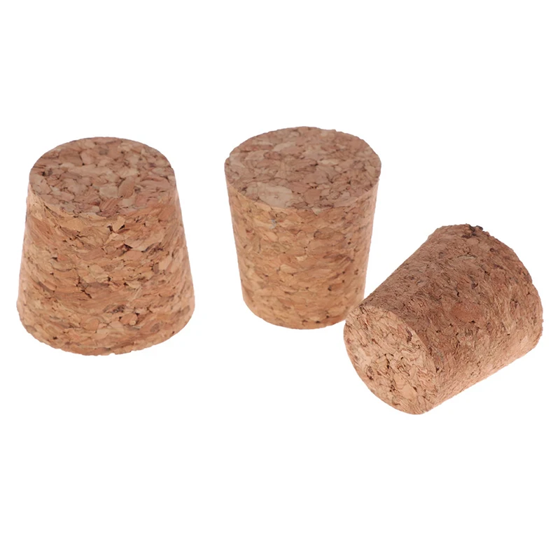10 pezzi di alta qualità in legno di vetro di vino tappo di bottiglia bollitore budino contenitore tappo di sughero tappo di tubo coperchio tubo 15 dimensioni