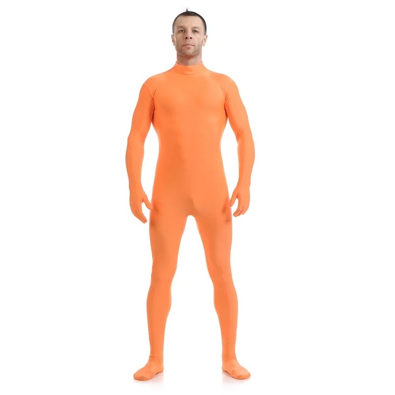 Czarny kombinezon Zentai męskie chłopięce całe ciało Zentai body dla dorosłych druga skóra kombinezony Supersuits elastan Unitard Catsuit — zdjęcie 4