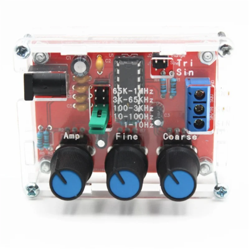 Imagem -05 - Gerador de Sinal Módulo Ajustável Saída Quadrada do Triângulo do Seno dc 912v Kit Faça Você Mesmo 1hz -1mhz Xr2206