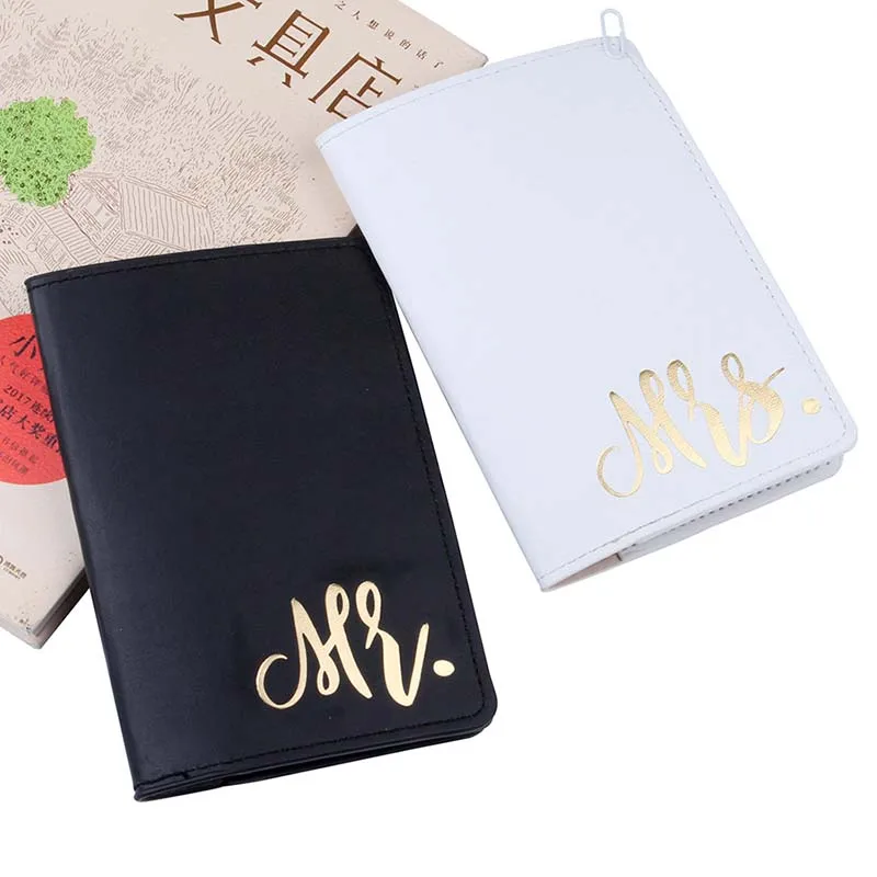 Mr&Mrs Travel Passport Cover Wallet Purse Women Men Travel Credit Card Holder Travel ID Document Passport Holder Bag Pouch Case