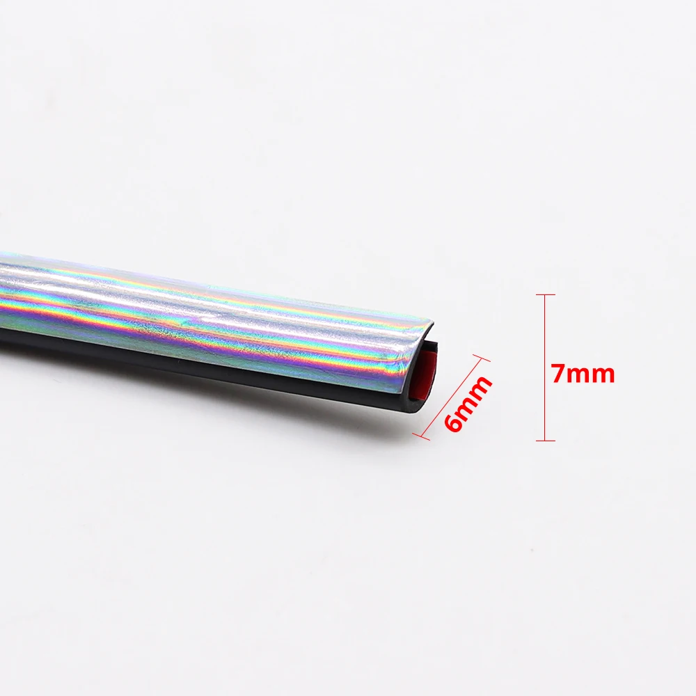 5M/10M Car Door Protector Anti-Collision Strip Bright Silver Door Edge Anti-Scratch Sticker chrome Trim Safety Seal Protection