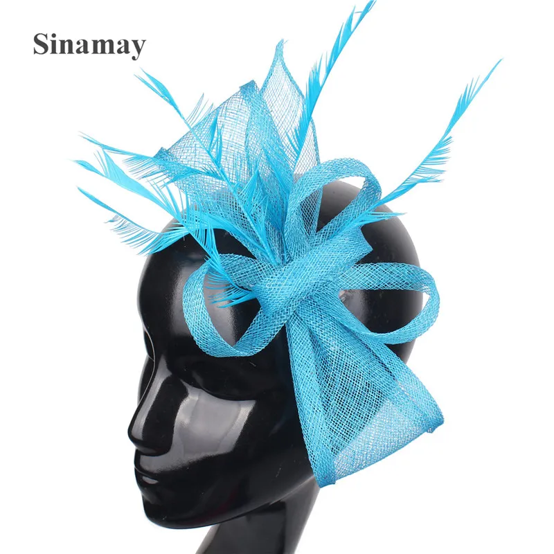 Pince à cheveux de chapeau Fascinator pour dames, épingle à cheveux, nœud Derby, orange, occasion de patients, belle coiffure, accessoires de fête de mariage, mode