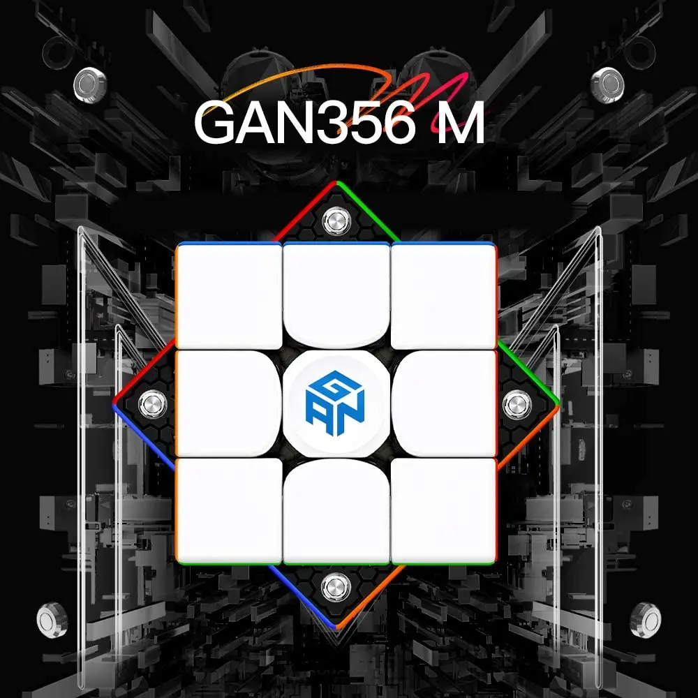 Original GAN 356 M Magnetic Magic Speed Gan Cube Stickerless GAN356M Magnets Professional GAN356 M Puzzle GANS Cubes