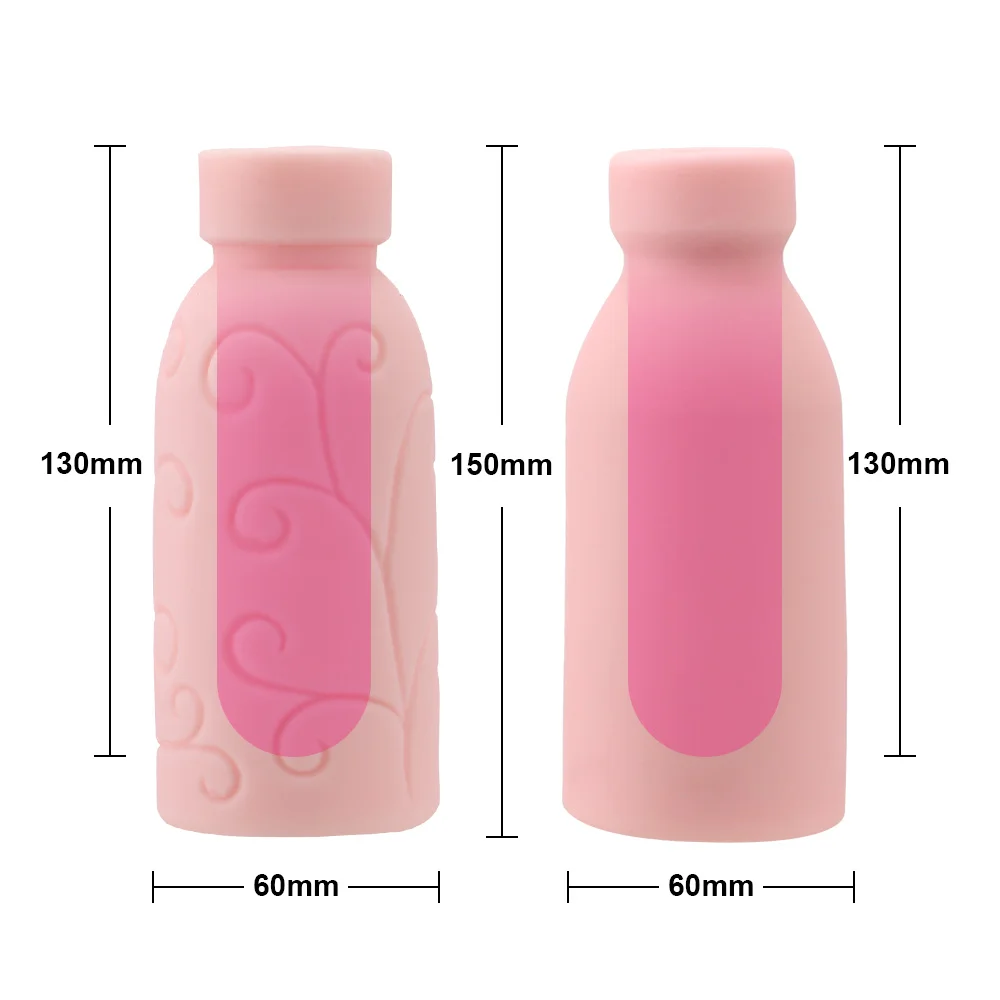 13cm Sexy Bottle Real Pussy Artificial Vaginal For Men Male Masturbator Penis Pump Cock Exerciser Glans Sucking Erotic Sex Toys