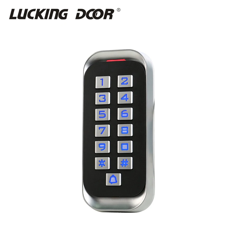 IP68 Waterproof Metal Case RFID ID Keypad Single Door Stand-Alone Access Control Machine Wiegand 26 bit I/O 2000 users