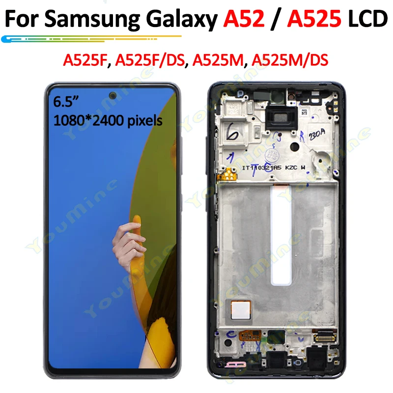 تقرير ونصيحة حول شاشة LCD لجهاز Samsung Galaxy A52 SM-A525F