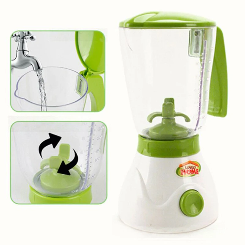 Simulation Home Appliances Kids Kitchen Toys Pretend Play Toys for Girls Light-up&Sound Coffee Machine Blender Kid Children Gift