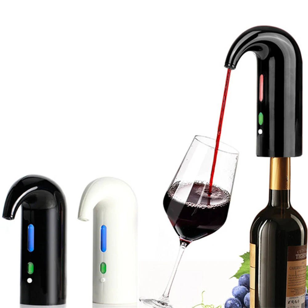 USB Charge Auto Wine Aerator Decanter Dispenser Portable Electric Wine Decanter Auto Aerator Red Wine Pourer Decanter Bar Tools